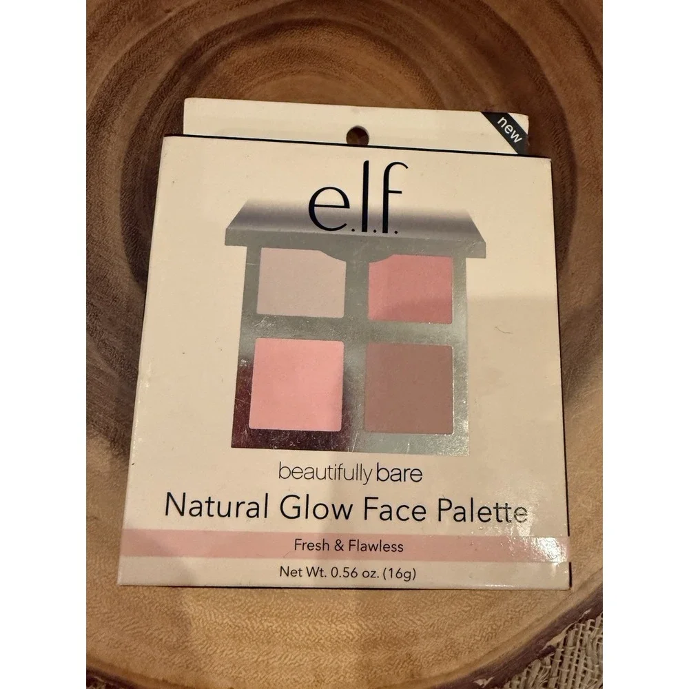 e.l.f. Beautifully Bare Natural Glow Face Palette Bronze Matte/Shimmer 0.56 oz